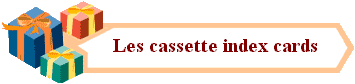 Les cassette index cards